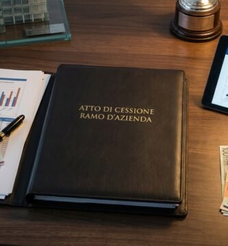 Immagine di una scrivania accanto a una lampada, accanto ad essa una scrivania con il titolo dell'articolo, banconote in euro e un tablet con informazioni e un organigramma.