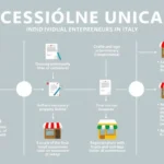 Immagine di un documento campione con informazioni sul cambio di proprietà di un'azienda