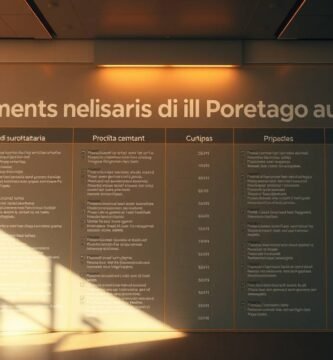 Immagine di un cartello con tutte le informazioni sui documenti necessari per il trasferimento di un'auto
