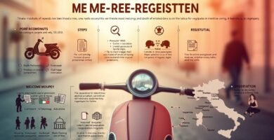 Immagine di una motocicletta su uno sfondo luminoso, insieme a informazioni e testo sulla reimmatricolabilità della motocicletta.
