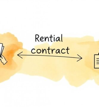 Immagine su sfondo bianco con 2 documenti di contratto di noleggio