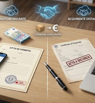 Immagini di documenti, un'auto in miniatura, chiavi, penne e fogli di fattura