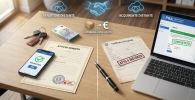 Immagini di documenti, un'auto in miniatura, chiavi, penne e fogli di fattura