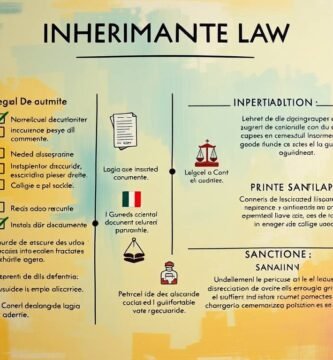 Un'immagine in stile disegno dei simboli della giustizia in Italia con informazioni sull'articolo.