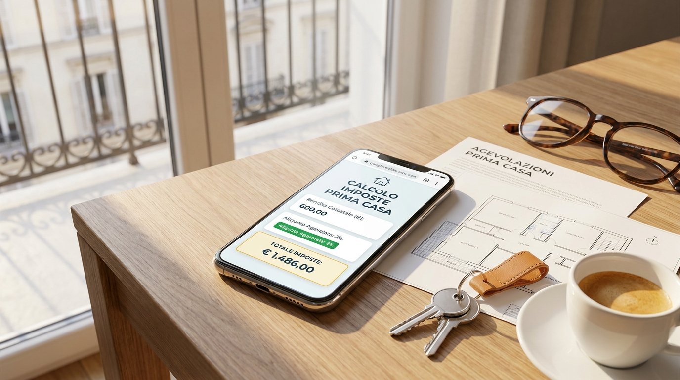 Calcolare imposta di registro prima casa