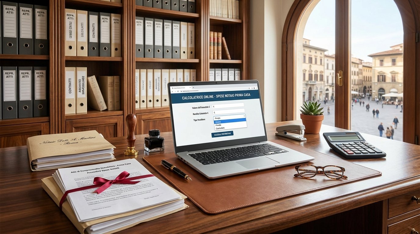 Calcolo spese notarili acquisto prima casa